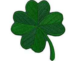Patch Chanceux Irlandais de Trèfle à 4 Feuilles. Brodé à Repasser ou à Coudre Patch. Ecusson Thermocollant with Logo - ShopVlot
