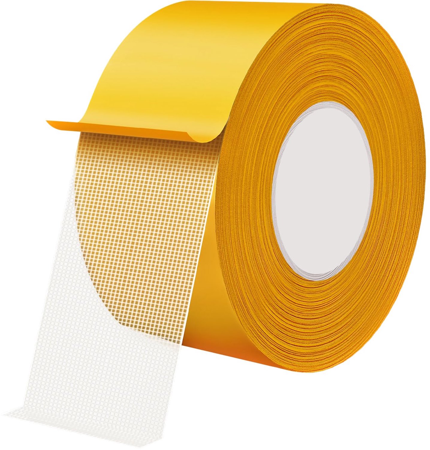 Qrity 1 Roll 30mm x 20m Double Sided Woven Tape, Adhesive Tape for Carpets, Good Self Adhesion, Suitable for Home, School, Hotel, etc.