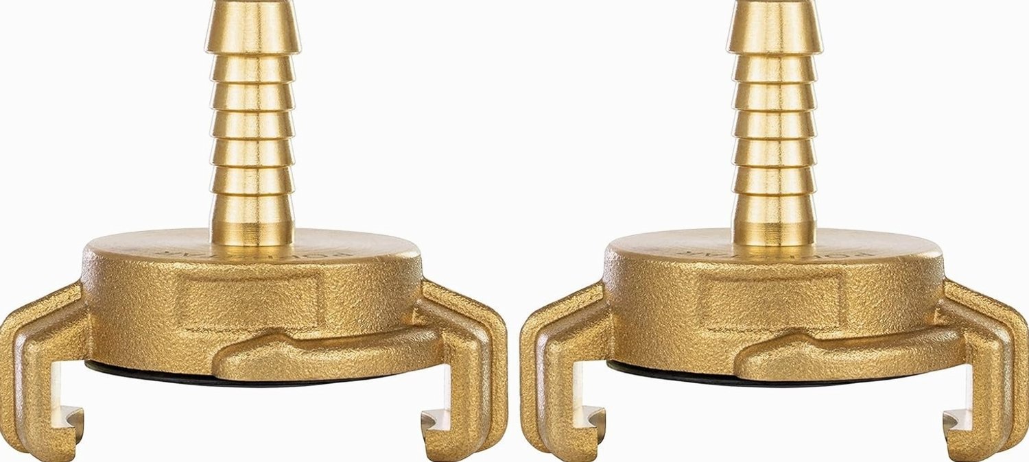 Messing Tuinslang Koppelingen 3/8" - 2 Stuks - Lekvrij