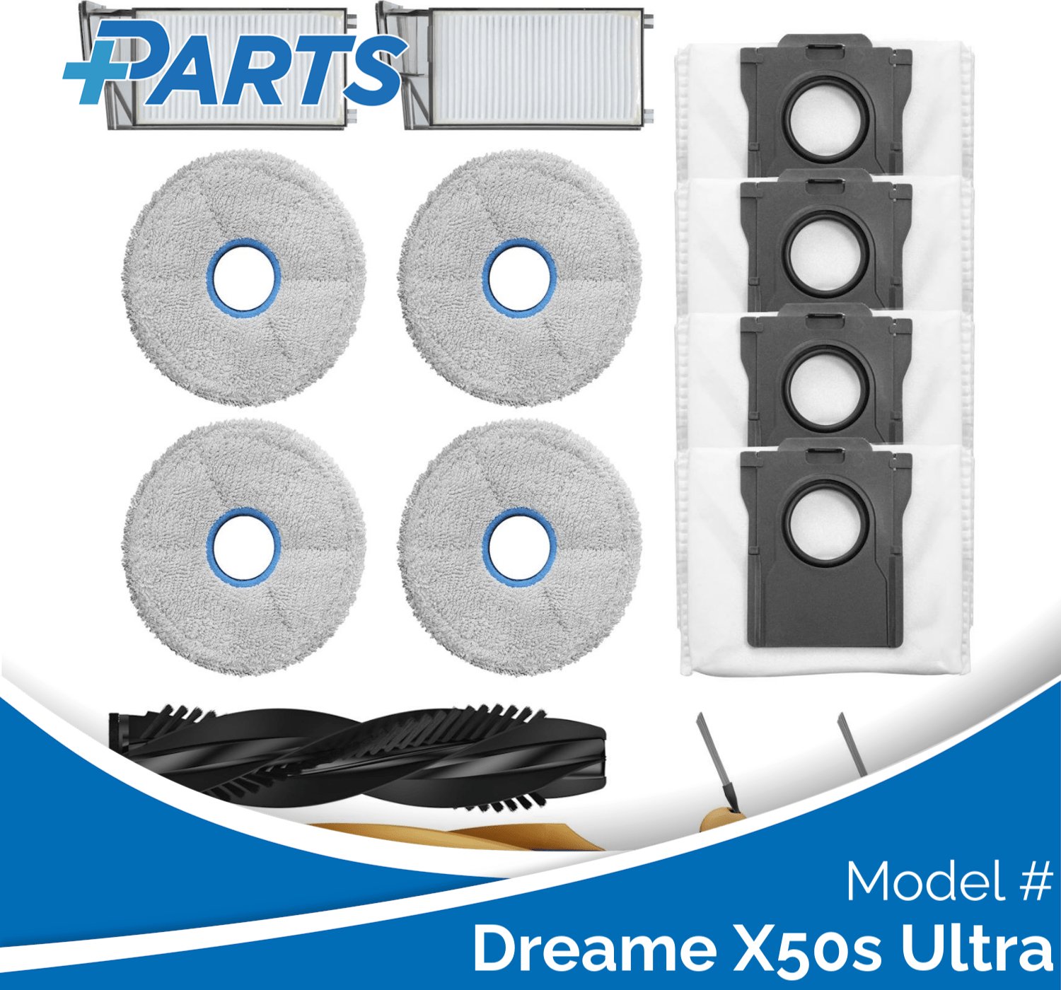 Plus.Parts Dreame X50s Ultra Onderhoudsset (Plus.Parts® alternatief voor RAK85) Overig