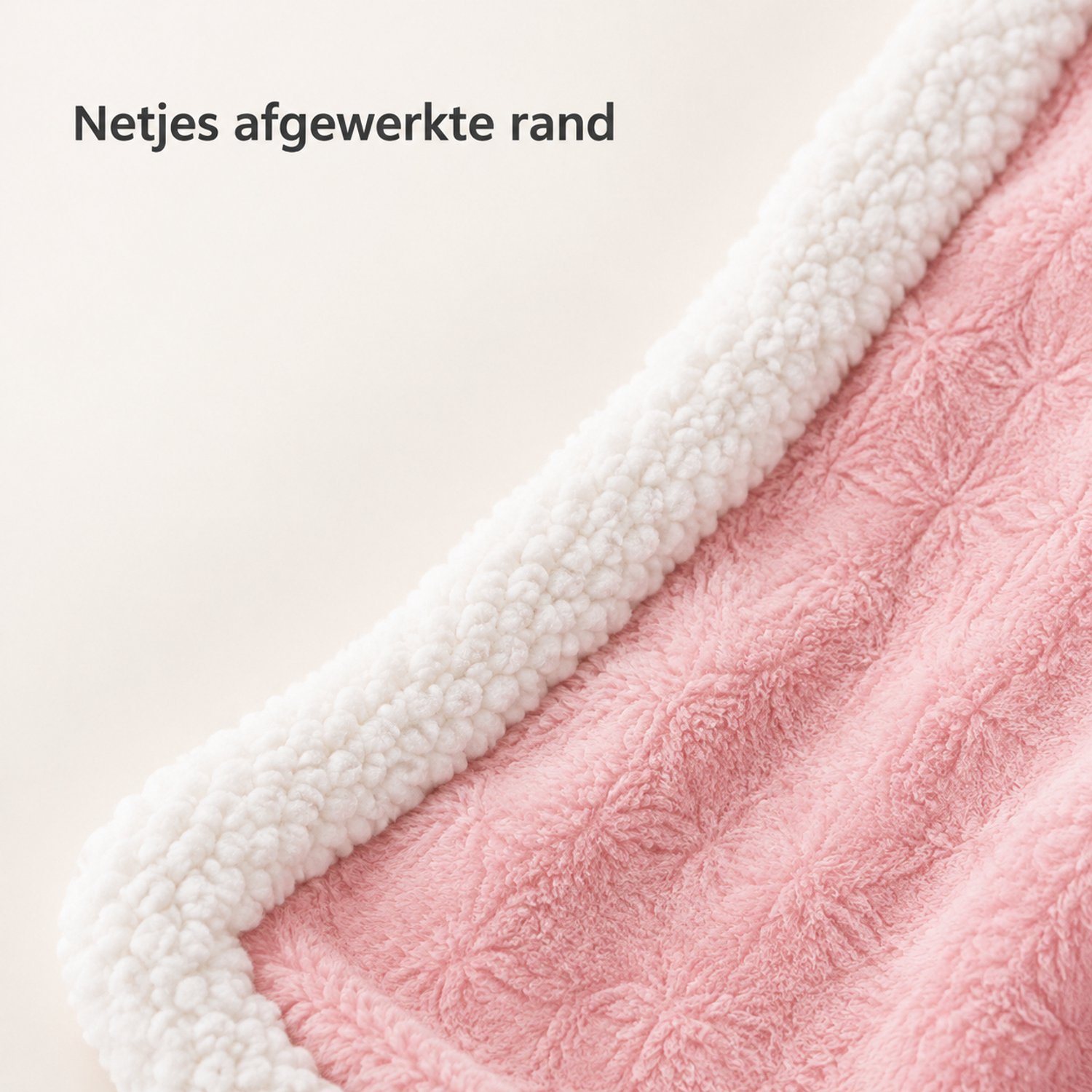 SWGOTA Roze flanellen deken 200 x 230 cm, effen polyester deken met afgewerkte rand