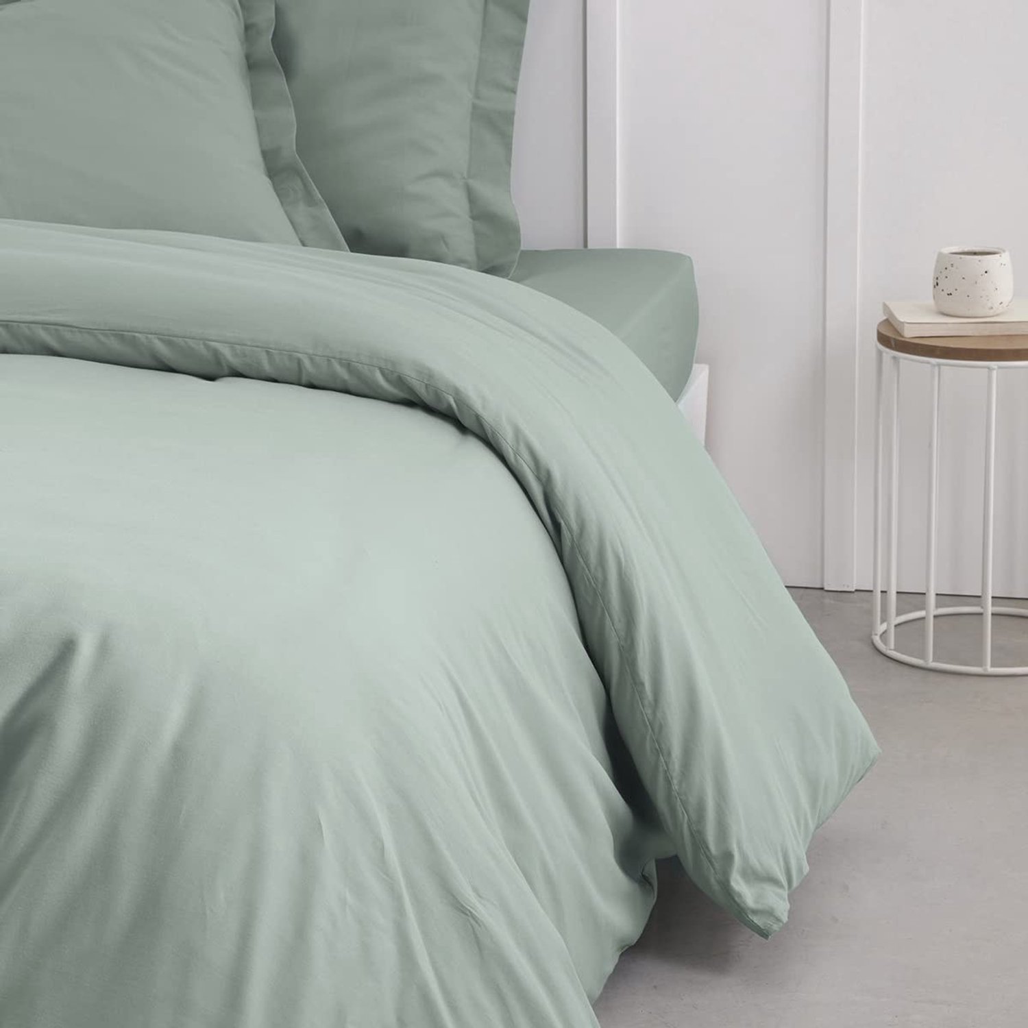 Duraxl Dekbedovertrek - 220 x 240 cm - 100% katoen - Celadon
