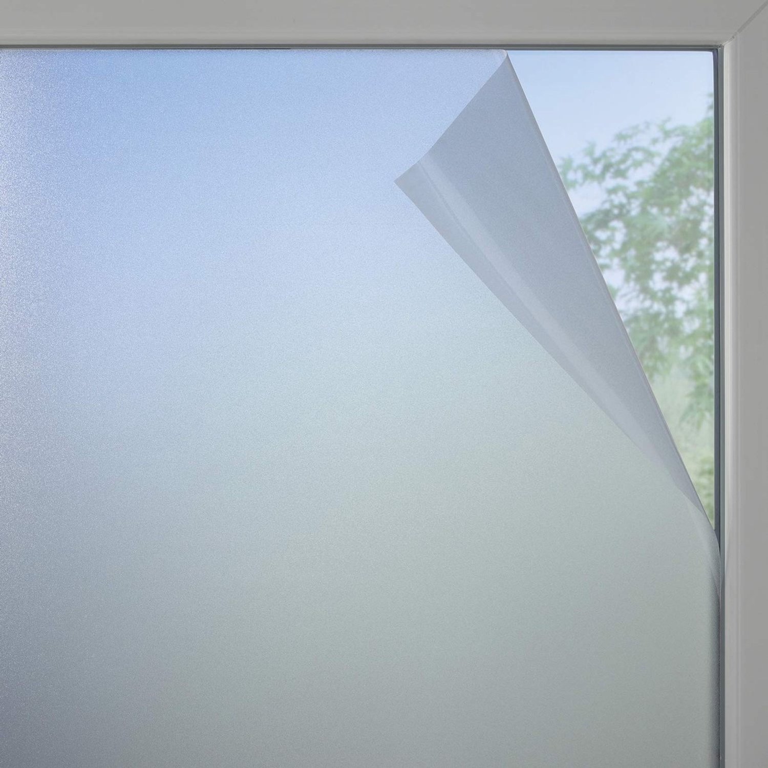 Duraxl Raamfolie - Matglas-look - Mat-wit - 90 x 200 cm