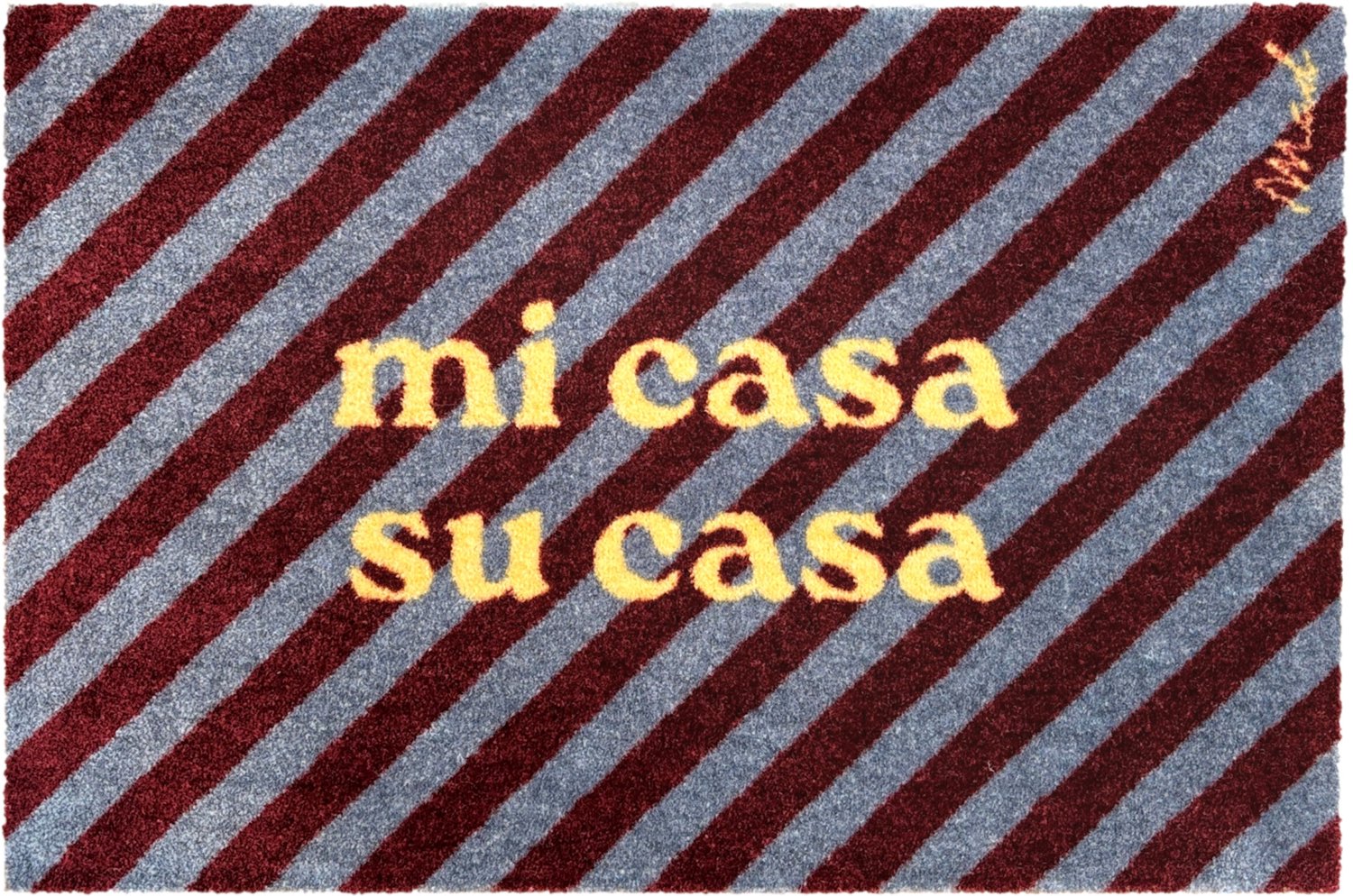 Mad About Mats Bob - mi casa su casa - deurmat - schoonloop/scraper - wasbaar - 50x75cm multi