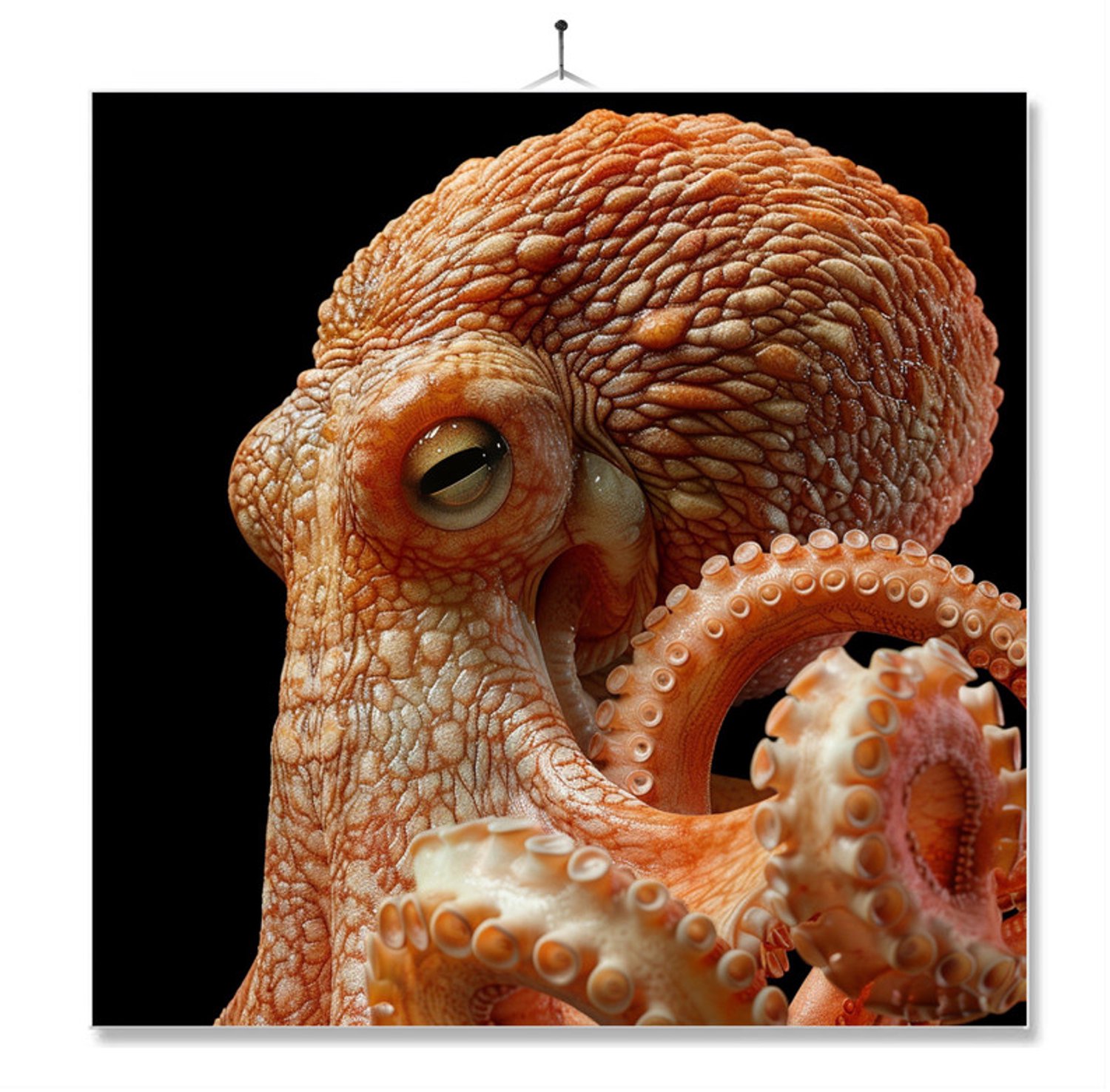 MC Living Tegel Met Opdruk | Geschenk | Dier | Closeup | Octopus Ontwerp 1
