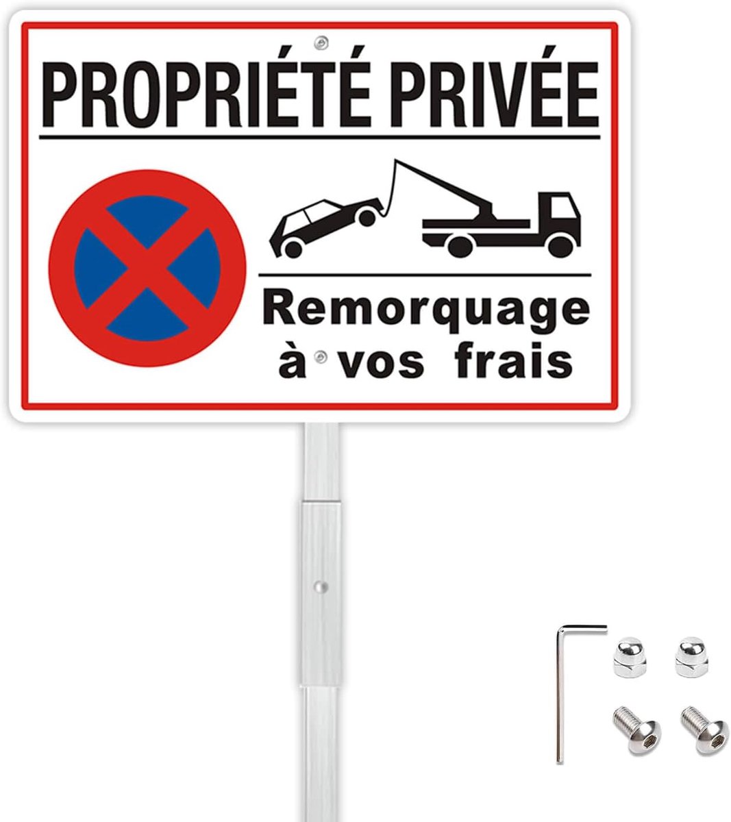 Panneau Propriété Privée 30 x 20 cm - aluminium - weerbestendig - bescherm uw terrein - ShopVlot