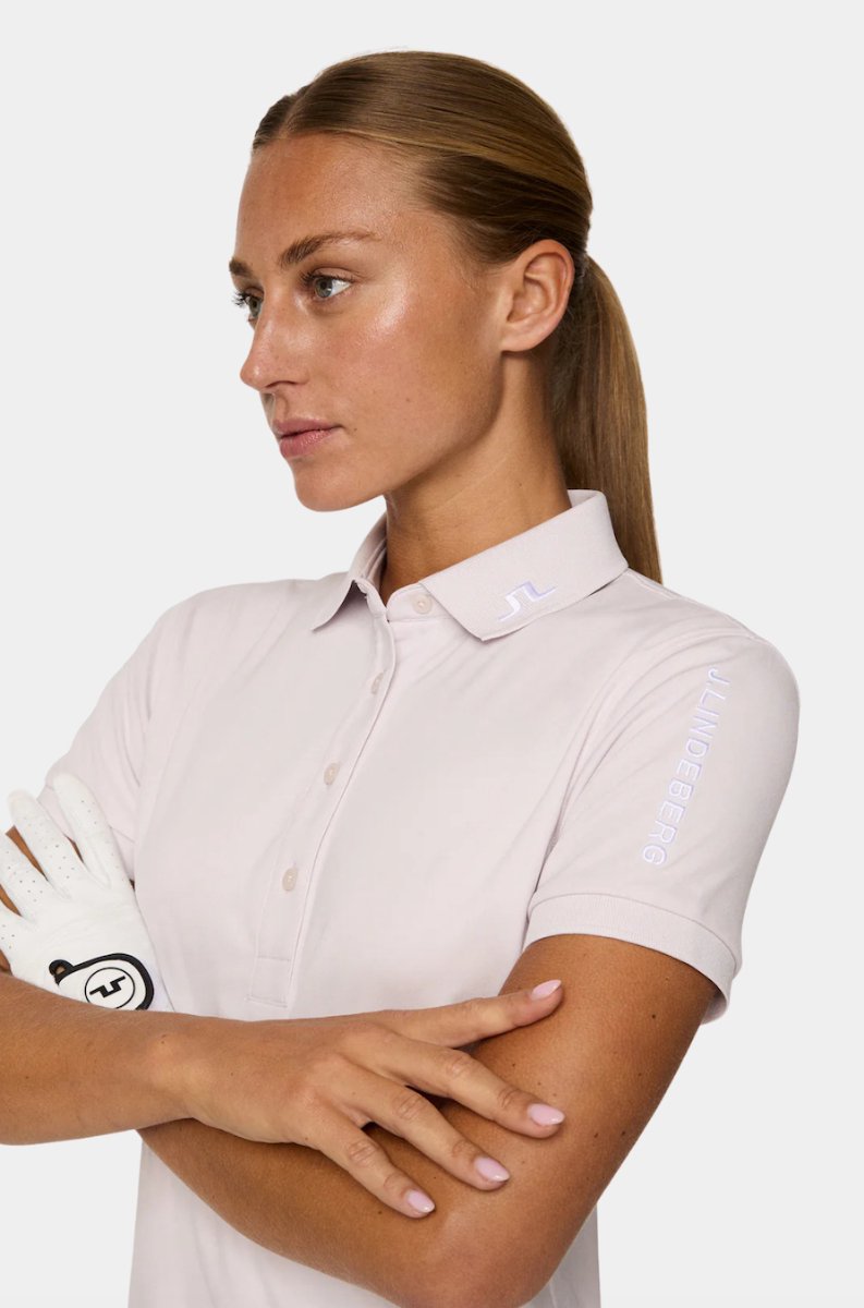 J.LINDEBERG W TOUR TECH POLO Grey lilac-XL