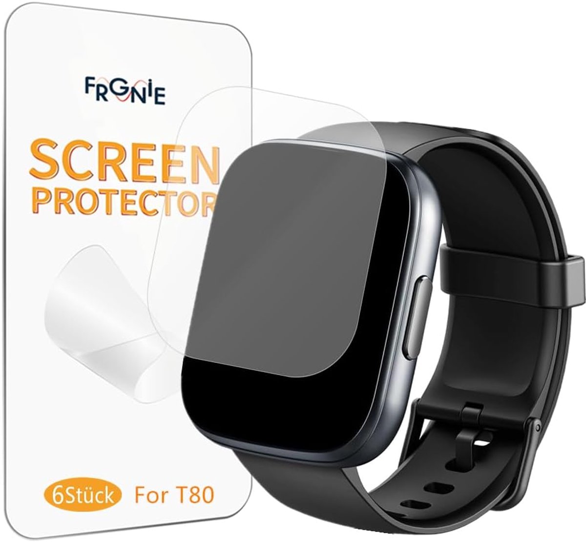 Protective Film Compatible with Puqo T80 Smartwatch (6 Pieces) Flexible TPU Compatible with Cillso Smartwatch 1.95 - ShopVlot