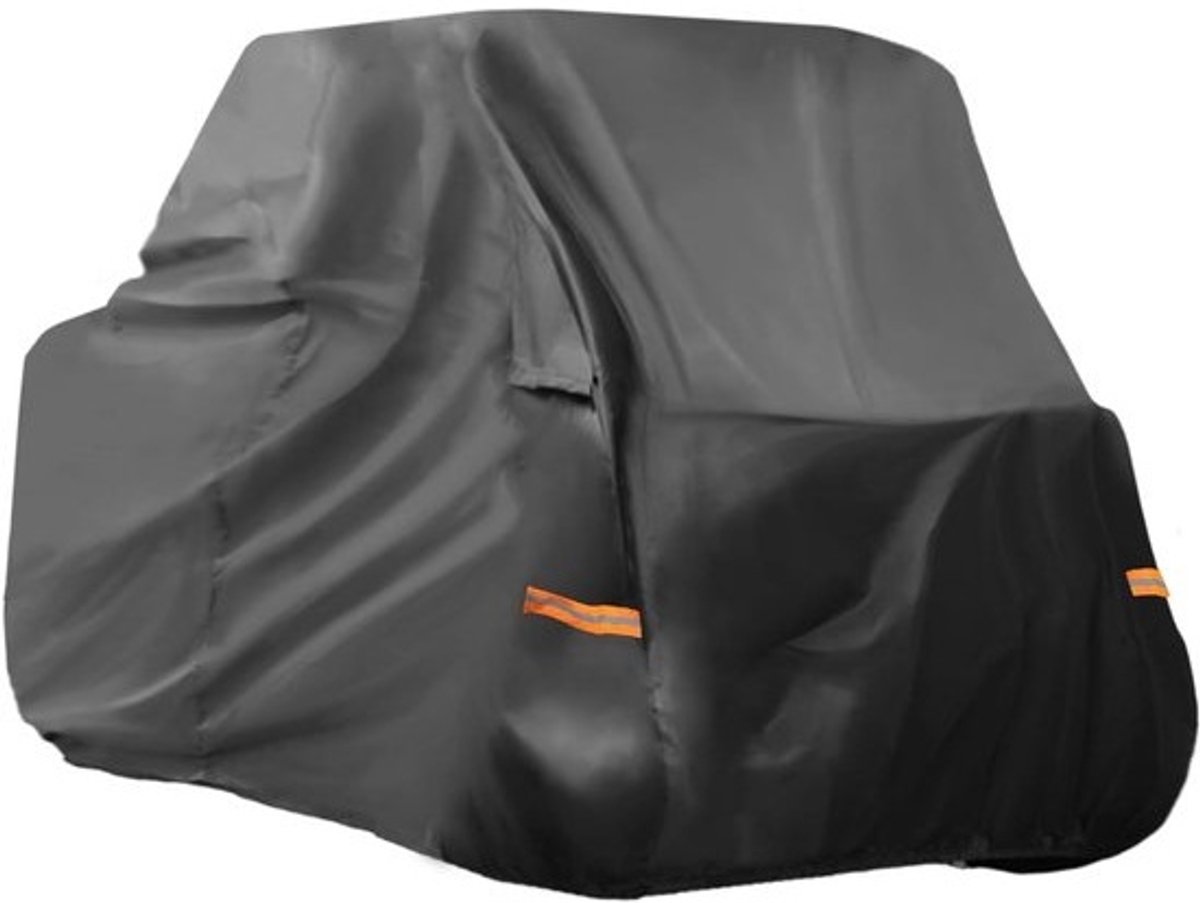 SnelShoppen - UTV-afdekhoes voor Kawasaki Mule SX, waterdicht, zonne- en regenbescherming, 210D PU, zwart, 271 x 134 x 178 cm, buitengebruik, tuin, Ca