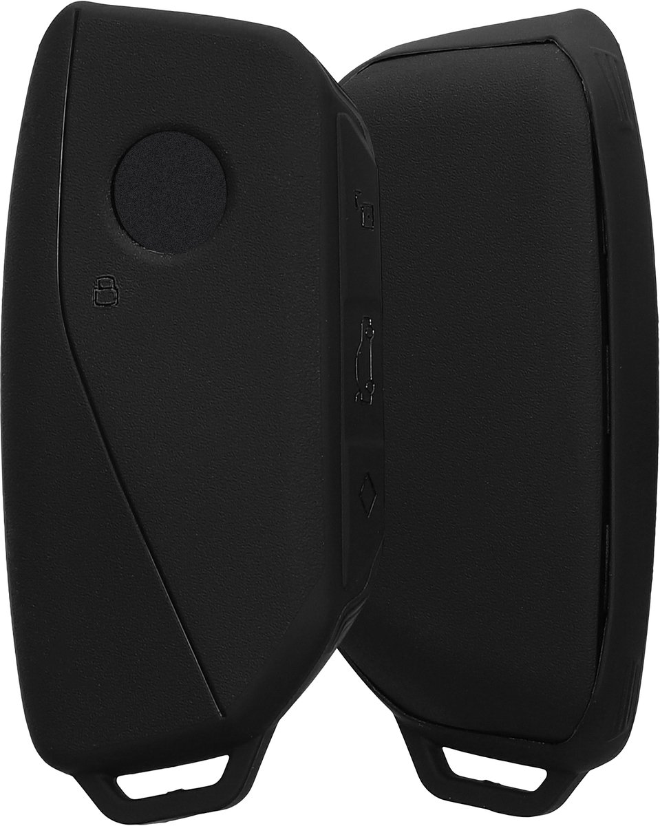 kwmobile Hoes voor BMW 4-knops X7 X1 U11 iX iX1 7-serie G07 i7 Autosleutelhoes – Autosleutel Case van TPU – Matte Sleutelbescherming – Behuizing in zwart