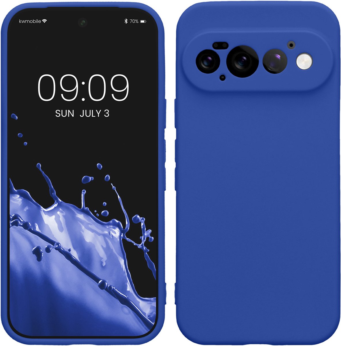 kwmobile telefoonhoesje geschikt voor Google Pixel 11 Pro - Hoesje voor smartphone - Precisie camera uitsnede - In Baltisch blauw