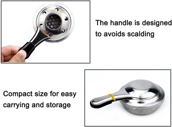Mini Fondue Branders voor Camping en Reizen - RVS Alcohol Branders, Kooktoestel en Grill voor Buitenactiviteiten — afbeelding 2
