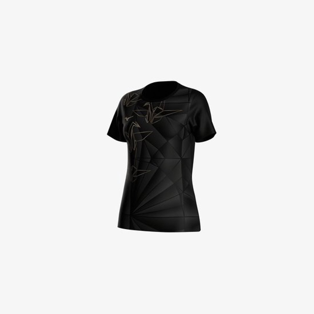 MIZUNO DRYAEROFLOW GRAPHIC W - Sportshirt - Nachtblauw - Maat S
