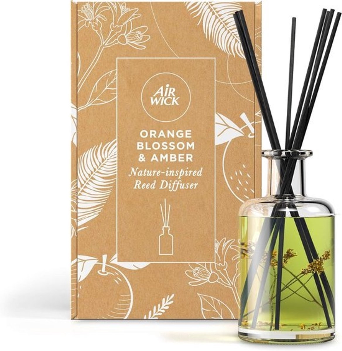 Luchtverfrisser - Reed diffuser met oranjebloesem en amber