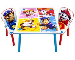 Paw Patrol Kindertafel - Met 2 stoeltjes - 63 x 63 x 45 cm - Spaanplaat