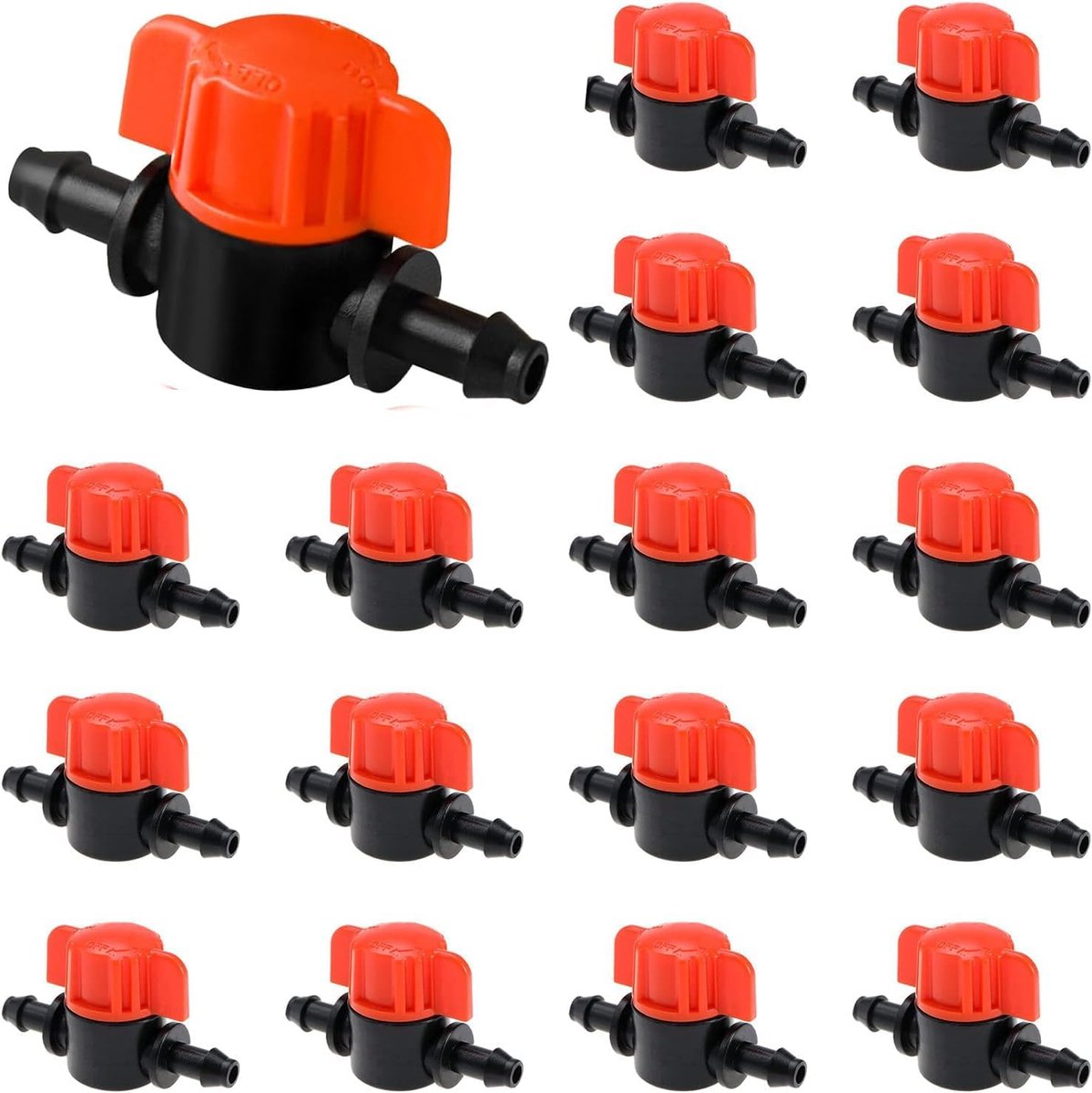 20 stks Weerhaak Afsluitklep 4/7mm Universele Druppel Irrigatie Tubing Koppeling Valve