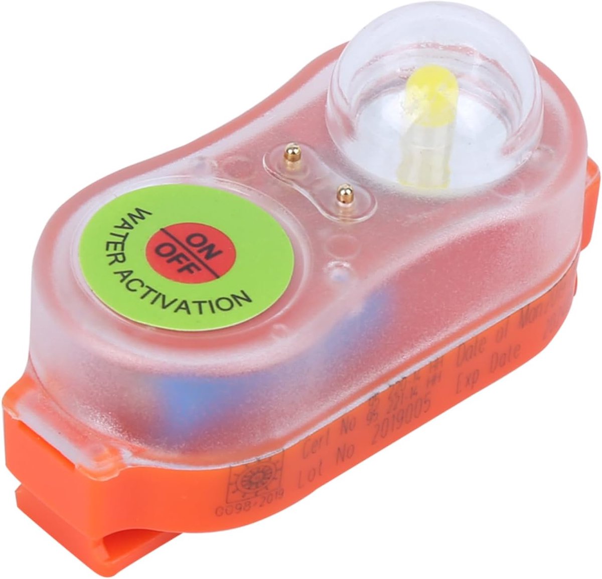 Light Lamp, Reddingsvest Stroboscoop voor Overboord Survival Vest, LED Zeewater Zelfverlichting Levensreddende Zaklamp Opvallende Attract Light Lamp