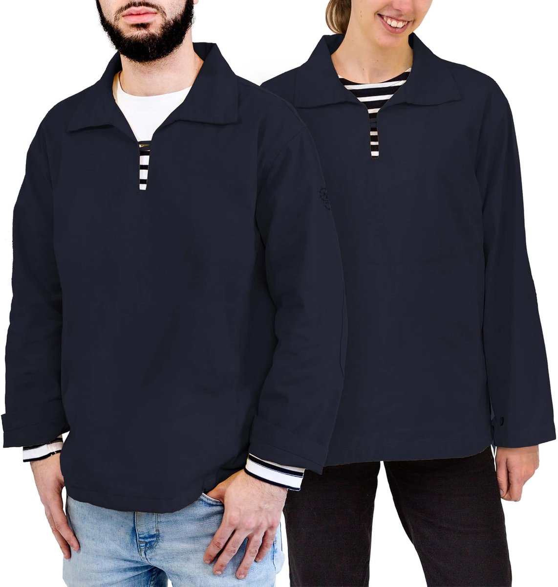 Ocean - Vareuse, unisex drie-eenheid jas - traditionele Bretonse jas voor mannen en vrouwen