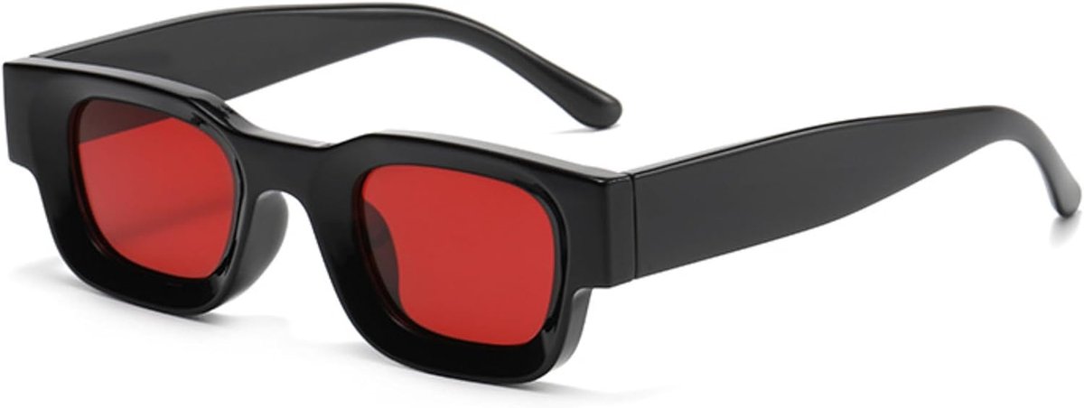 Gepolariseerde zonnebril retro vierkant montuur bril voor dames heren UV 400 bescherming