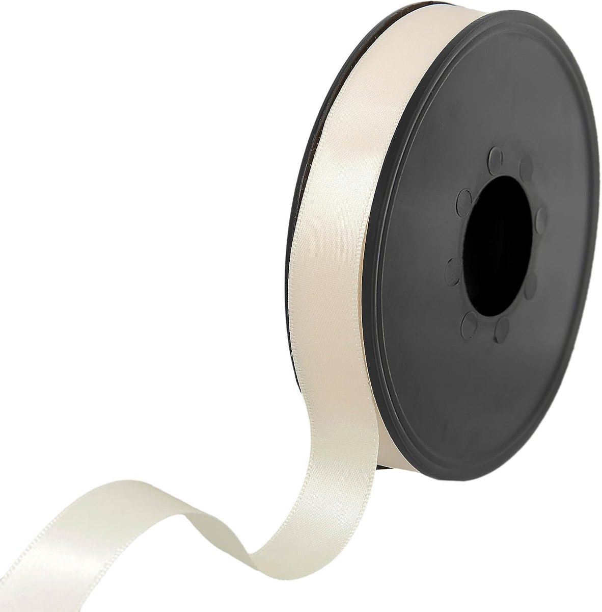 Lint - 100% polyester dubbelzijdig satijnen lint voor bruiloften, cadeauverpakking, bloemstukken, handwerk, taarten, strikken, versieringen, 15 mm x 25 m