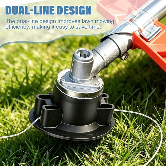 2 stuks maaikop voor Stihl Autocut C5-2, draadkop voor Stihl FS40 FS45 FS46 FS50 FSE60 grastrimmer, bosmaaierkop, draadspoel, reserveonderdeel 2 mm maaidraad, accessoires — afbeelding 4