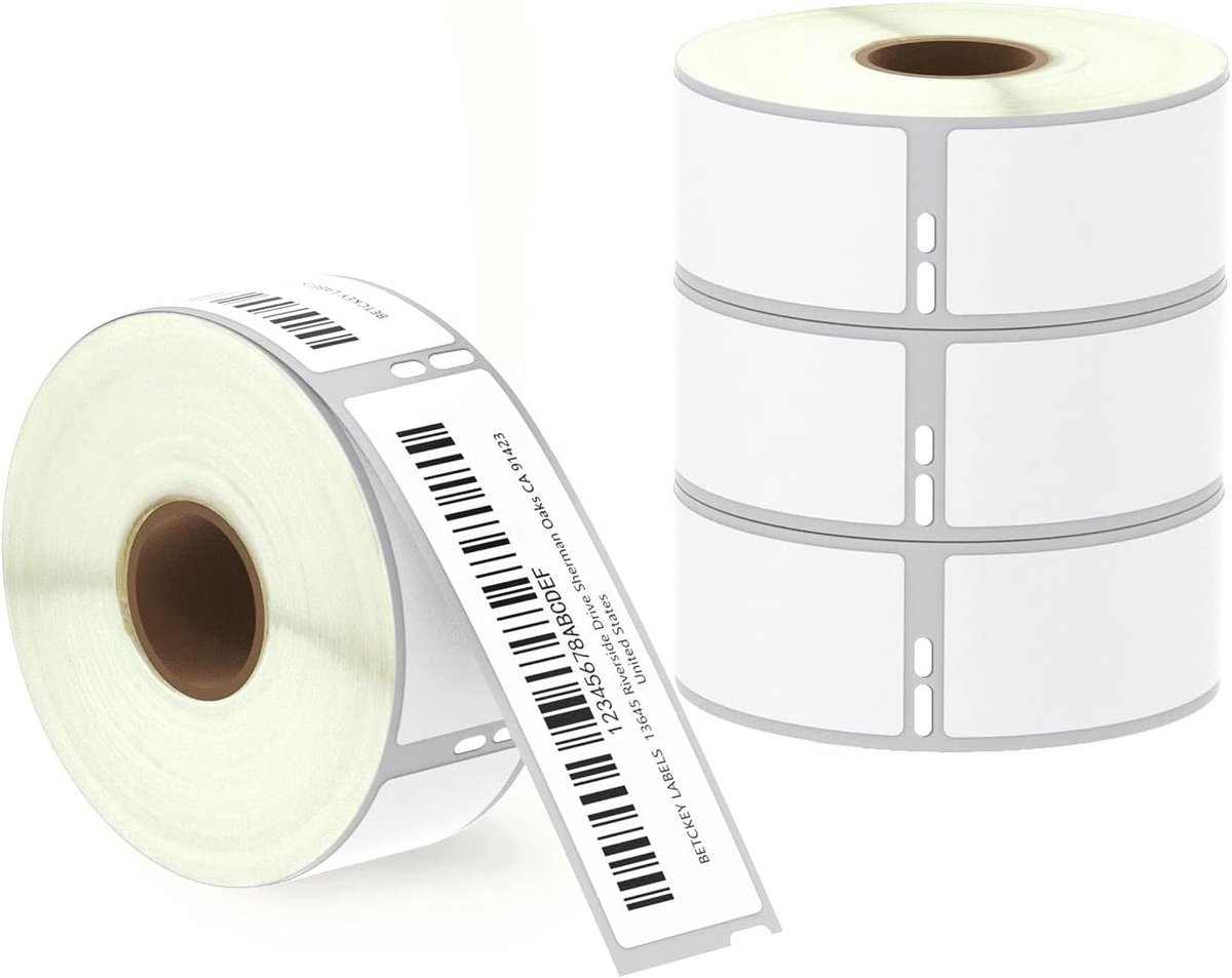 BETCKEY - Labels Replacement for DYMO 99010(S0722370), 28mm x 89mm, 1400 Standard Address Labels Compatible with - ShopVlot