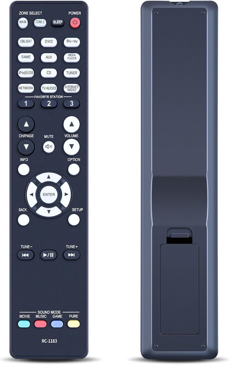 New RC-1183 Replacement Remote Control for Denon AV Receiver AVR-X2000 AVRX2000 RC1183 for Denon remote control - ShopVlot