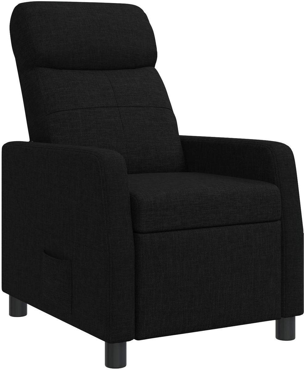 vidaXL Recliner - Zwart - Stof