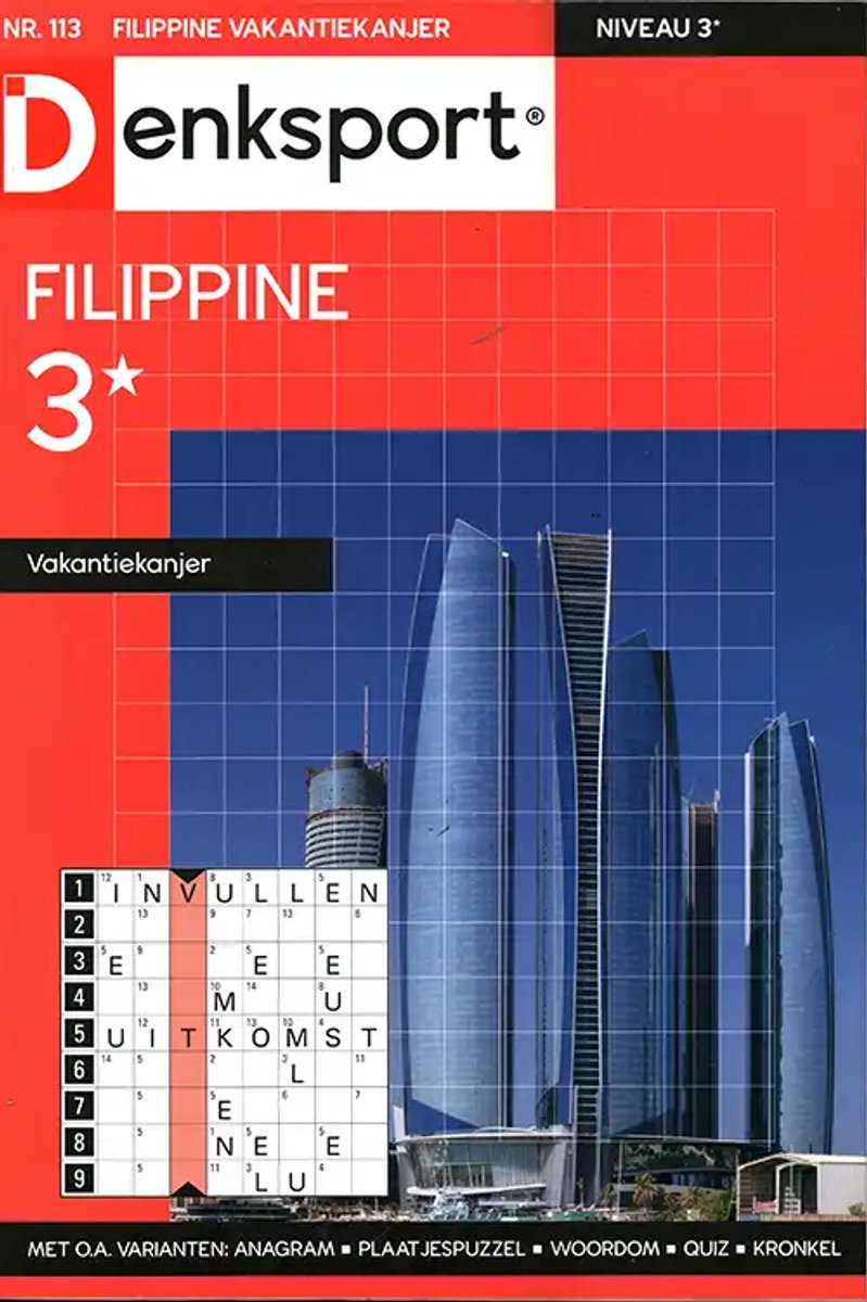 Denksport Filippine Vakantiekanjer - 113 2026