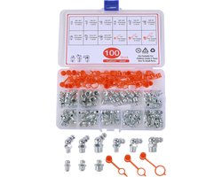 100 stuks, vetoplosser, M6, M8, M10 smeernippels, oliesproeiers, geschikt voor de meeste auto's, motorfietsen