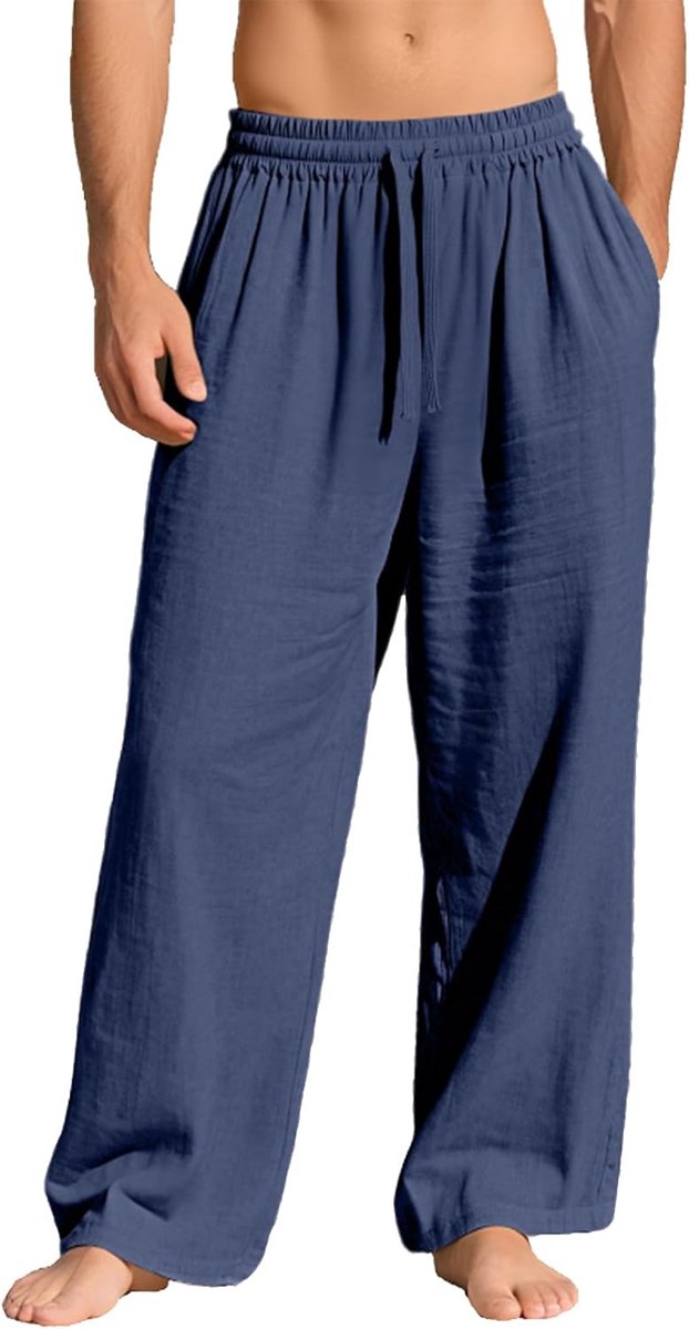 Joggingbroek voor heren, met zakken, elastische tailleband