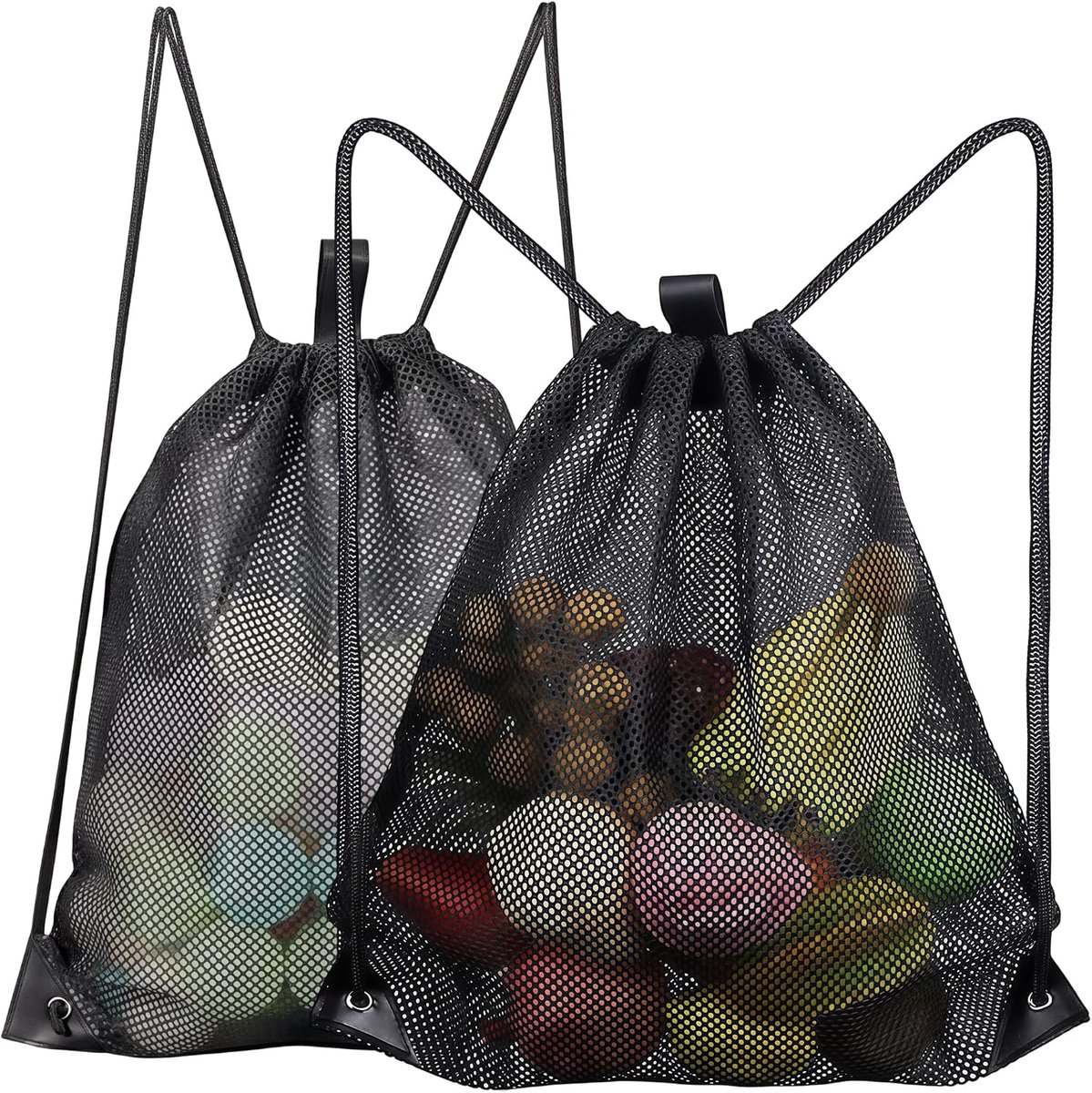 2 stuks Nettas 45×60 cm, netzak met trekkoord