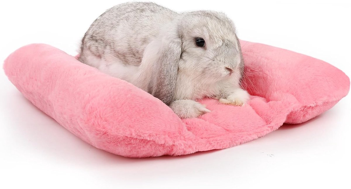 42,5 x 36 cm, mat voor konijnen en cavia's, roze
