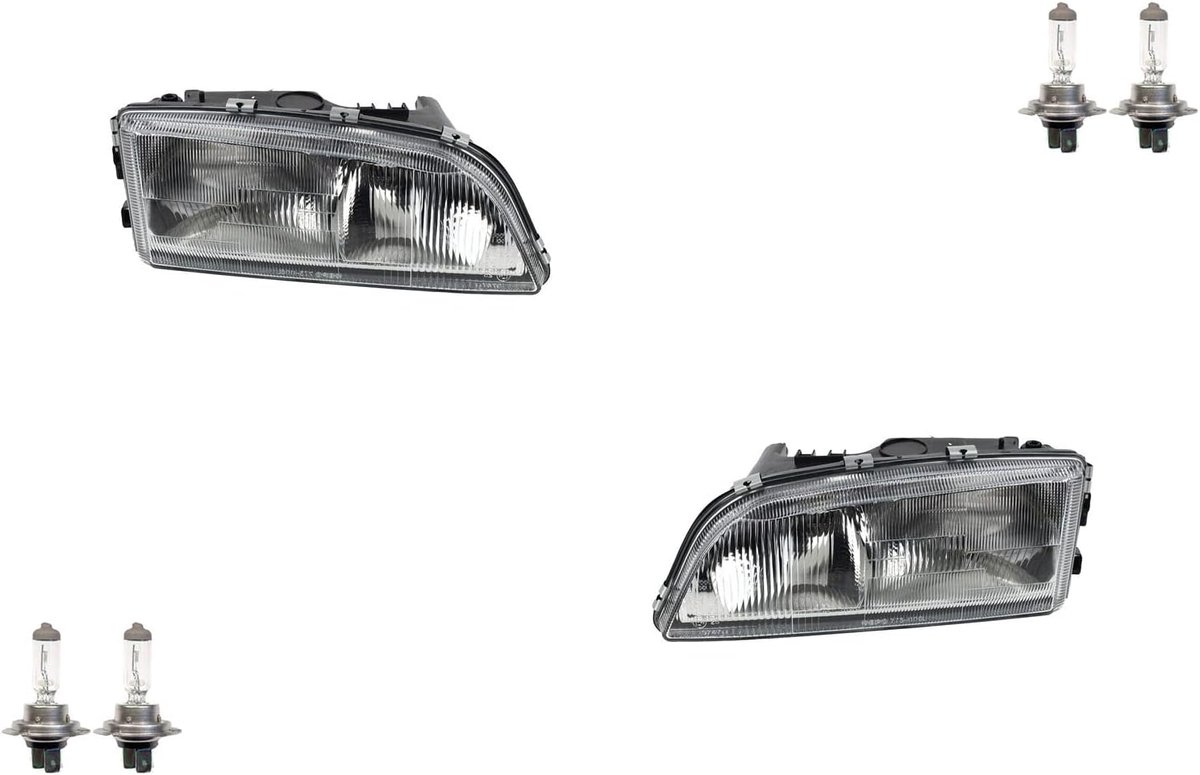 Koplampen Halogeen Front past op Volvo V70 van 97-00 Set met H7 LR