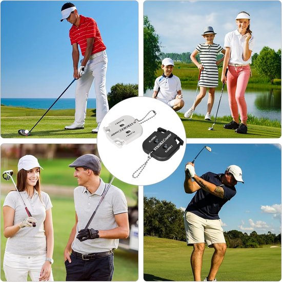 Dailygoods- Golf Teller Mini - Golf Slagenteller - Golf Score Indicator - 2 Stuks - Lichtgewicht - Duurzaam Kunststof - Scorecounter van Dailygoods — afbeelding 3