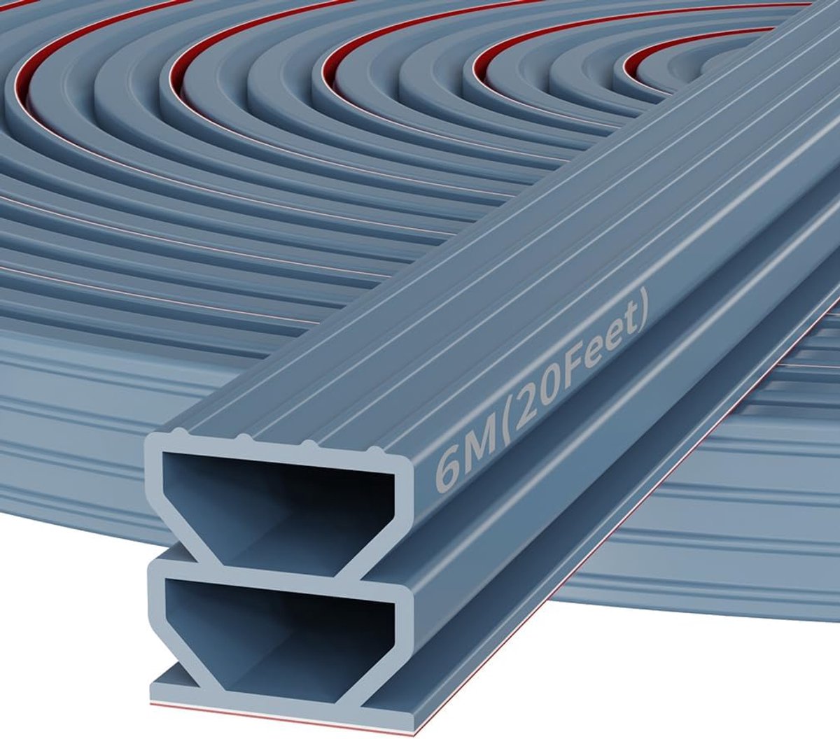 SnelShoppen - Sealing Tape, Zelfklevend, Deur- en Raamafdichting, Rubber Seal, Grijs, 1 cm x 6 m, Weerbestendig, Duurzaam en Flexibel