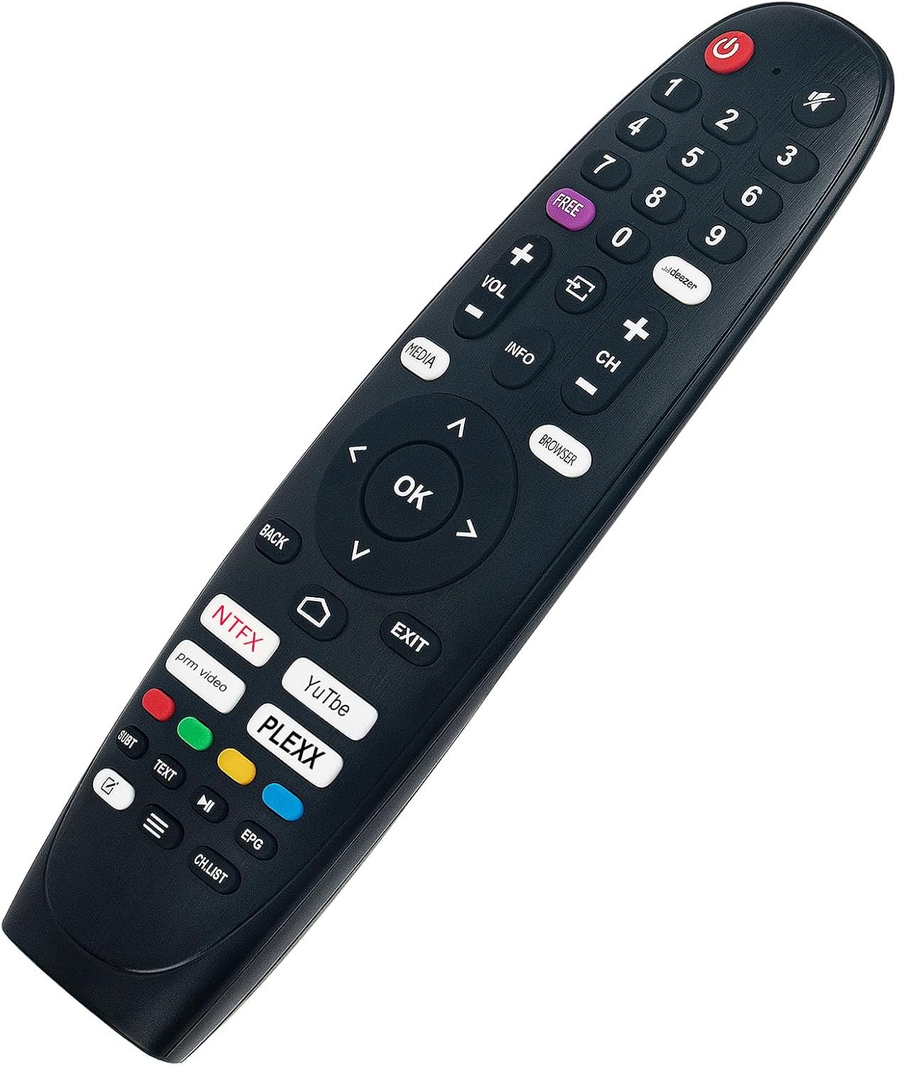 Vervangende afstandsbedieningen voor JTC Jay-Tech TV - Plug en Play - Compatibel met meerdere modellen - Vemera