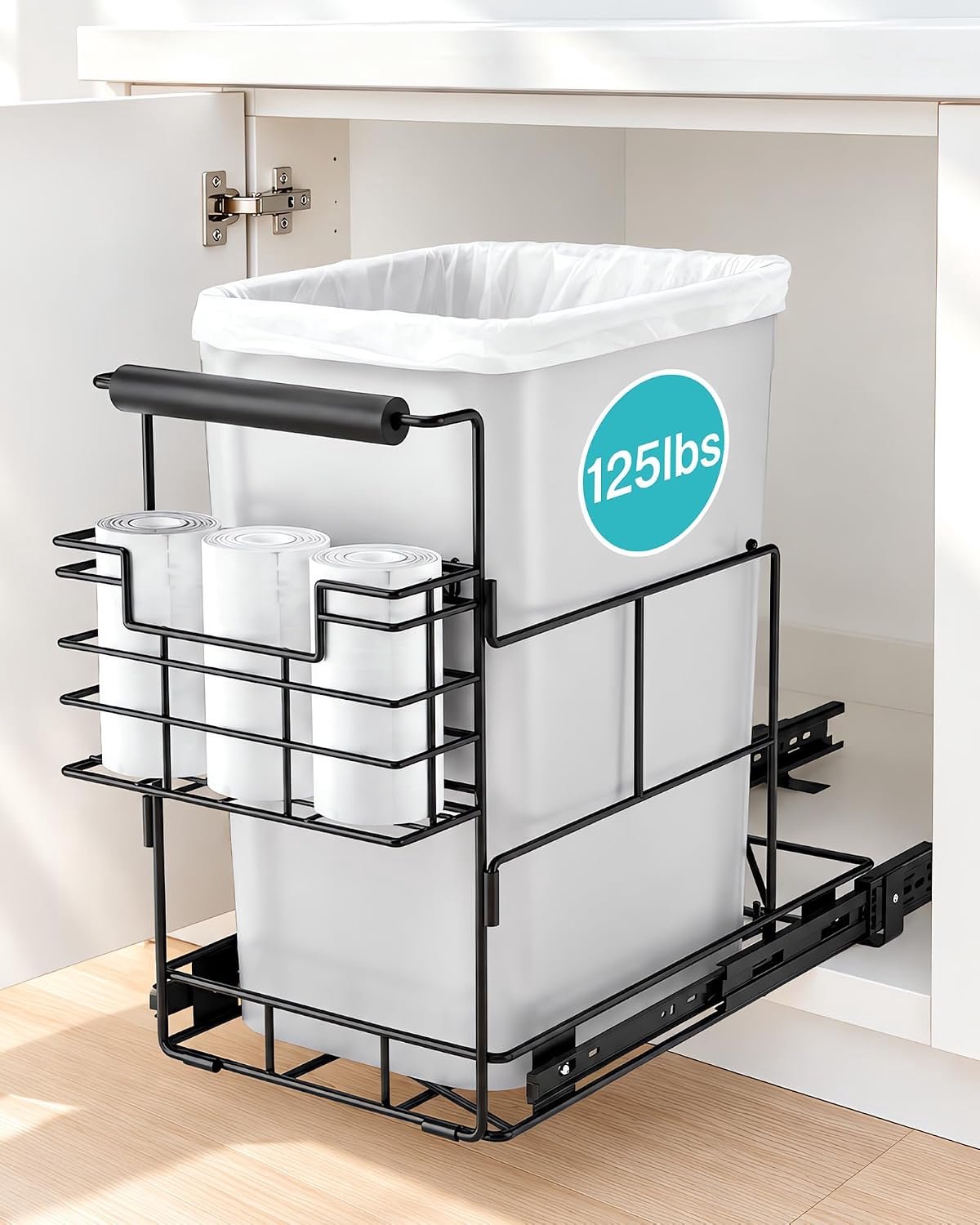 Out Bins for Kitchen Cupboard, Fits 28–38 L, Bin Not Included