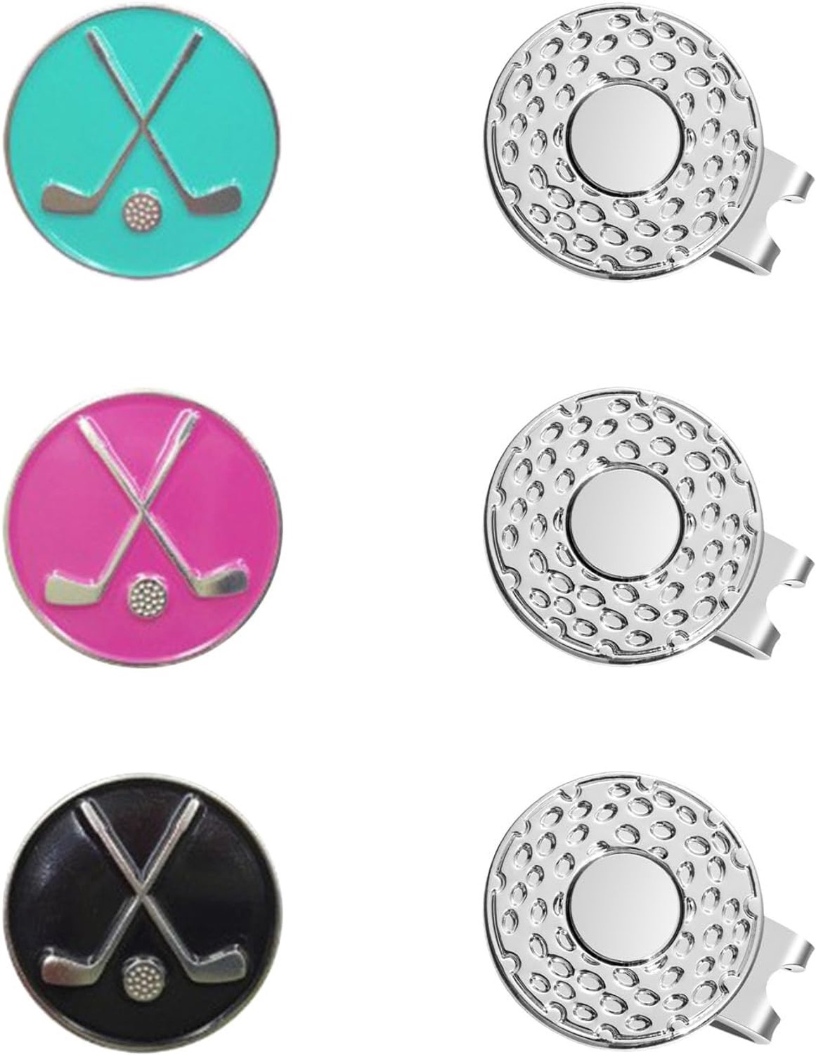 3 Rand Bevestigende Clips, Interessante Accessoires, Bal Markers, Mode Patroon Ontwerp, Geschikt Voor Golf Turf, Tool Hat Markers.