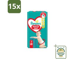 15 x Pampers – Luierbroekjes – Pants Maat 3 – 56 Luiers - Wasstrips - Luiers Voor Baby - Luierbroekjes - Luier Voor Baby - Luier Maat 3 - Luier Voor Actieve Baby