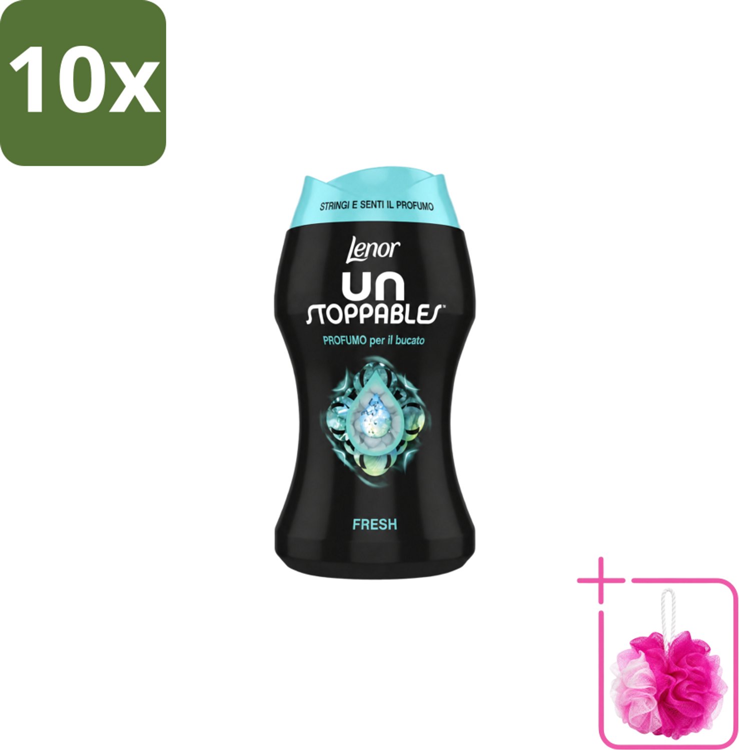 10 x Lenor Unstoppables – Geurbooster – Fresh - 10 Wasbeurten - 140 g - Bulkverpakking - Geurbooster was - Douchemop - Frisheid was