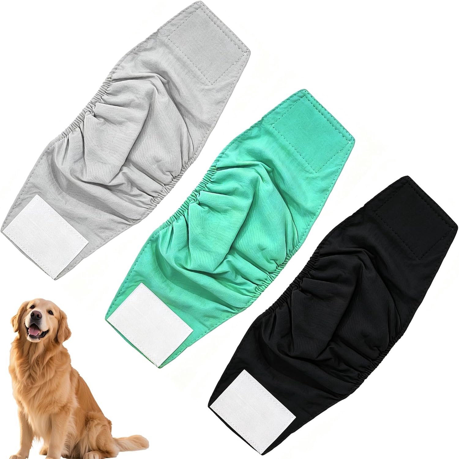 Luiers voor mannen, luiers voor mannen, herbruikbaar, luiers voor honden, wasbaar, robuust, voor kleine mannelijke honden, puppy's