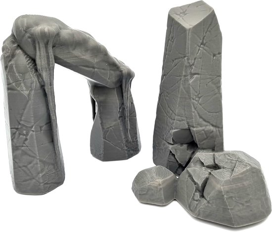 - Frozen Rocks Stone Bundel Compatibel met Frozenheim - Fantasy Scatter Terrain Scenery voor Tafelblad & RPG 28-32 mm Miniaturen Wargame Rekwisieten DnD & D, 3D-geprint en overschilderbaar — afbeelding 3
