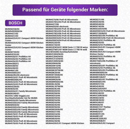 Koppeling voor Bosch MUM4/MUM5 Keukenmachine - Wit Plastic — afbeelding 4