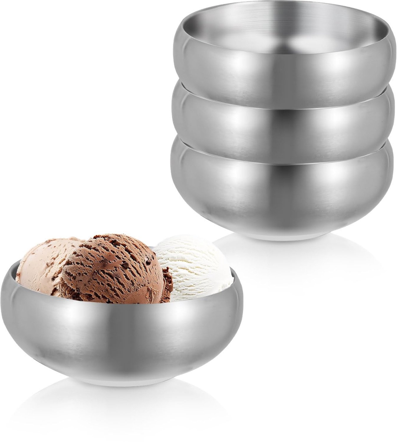 Set van 4 Roestvrijstalen Sauskommen van 150 ml