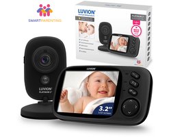 LUVION® Platinum 3+ Black - Babyfoon met Camera - Uitbreidbaar tot 2 Baby Camera's - Premium Baby Monitor
