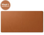 Nuvance Muismat XXL - Gaming Mousepad - 45x90cm - Bureaumat - Antislip & Waterproof - Bureau Onderlegger - Ergonomische Muismat - Bruin