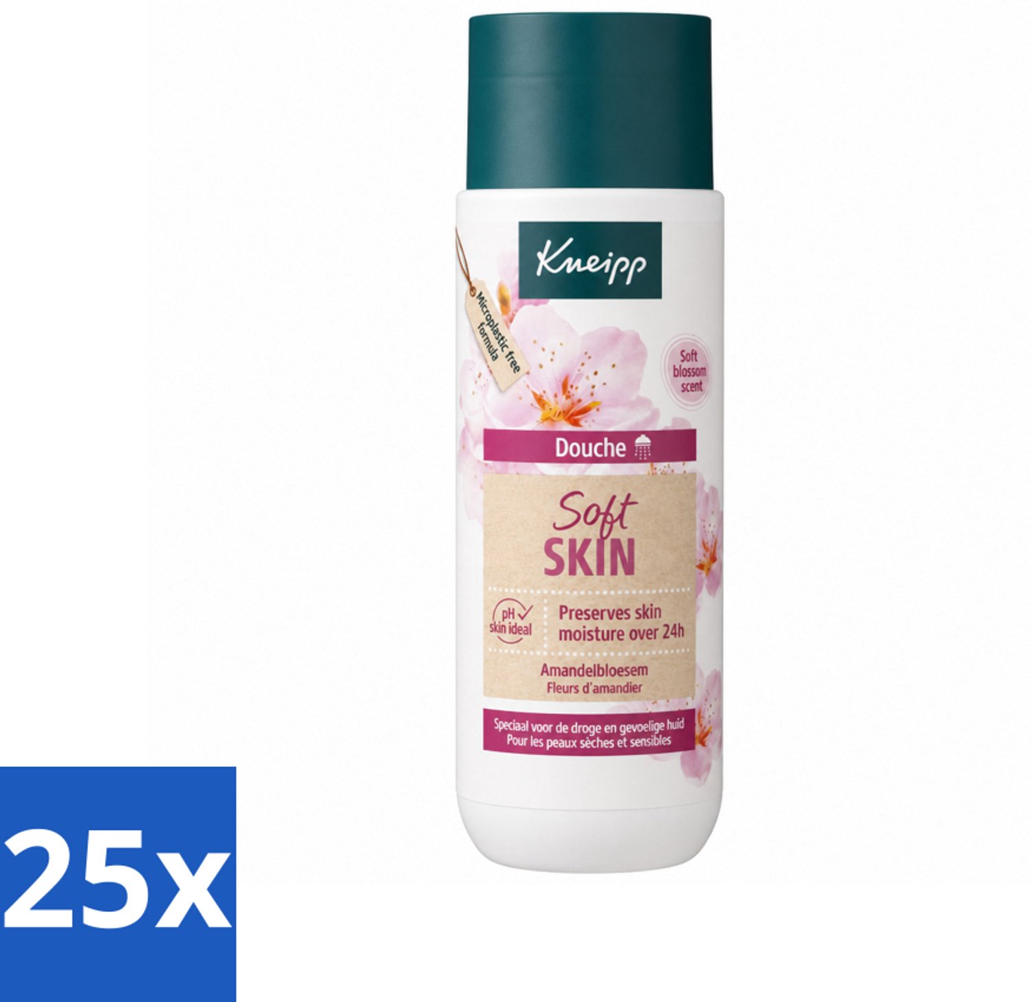 25 x Kneipp - Douchegel - Soft Skin - Amandelbloesem - 200 ml - Voordeelverpakking - 25 stuks