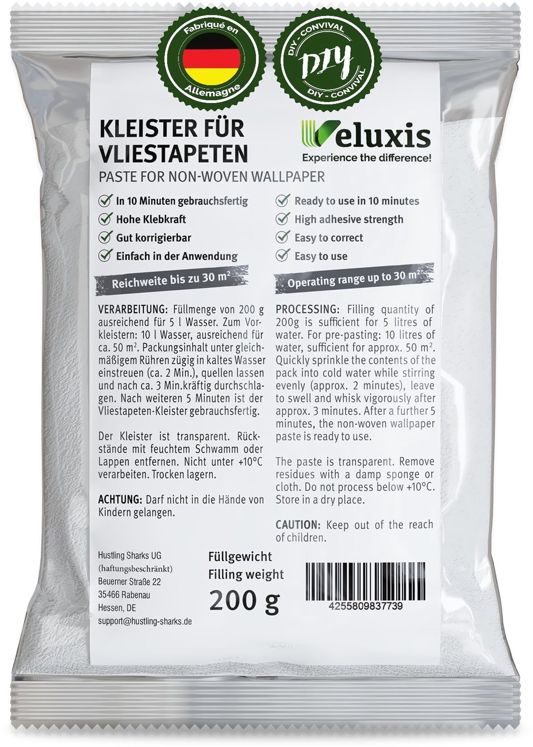 Non-woven Behanglijm - Klaar voor Gebruik binnen 10 Minuten