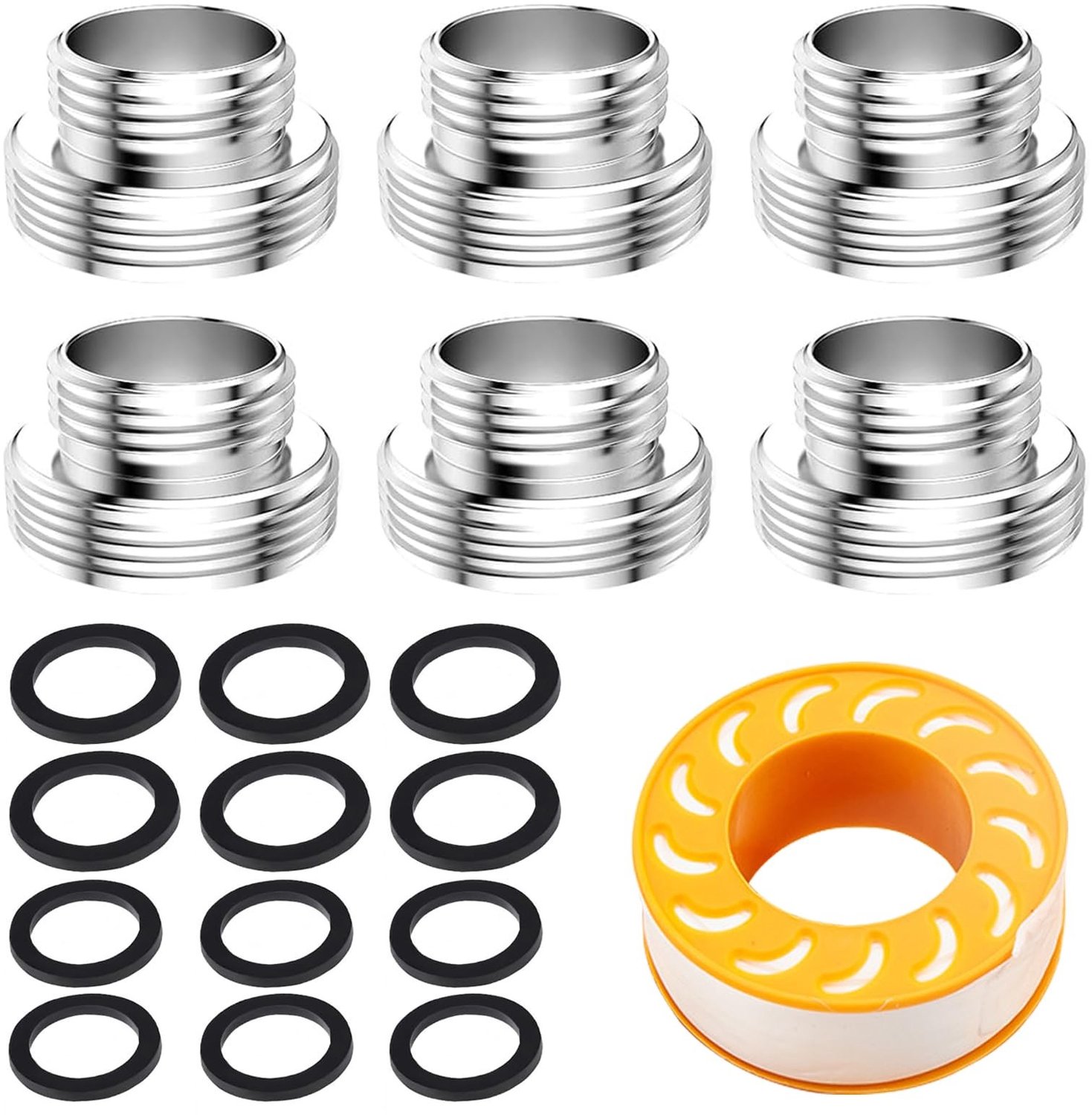 6 Stuks Kraanadapters M16 naar M22 voor Waterbesparing